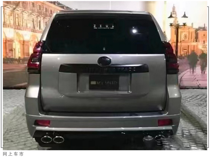 丰田普拉多改装版实拍搭4.0L/配四出排气布局-图2