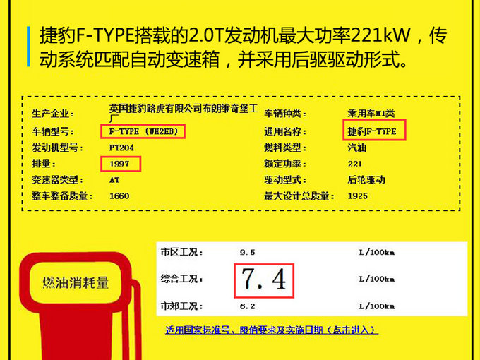 捷豹F-TYPE增2.0T小排量发动机车型 售价下降-图2