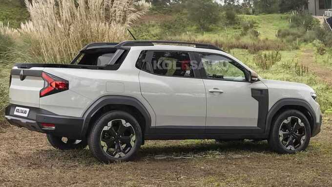 新款雷诺Duster皮卡曝光或搭汽油2.0T比五十铃D-MAX还帅-图2