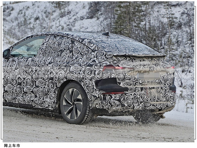 奥迪Q4 e-tron轿跑版谍照 溜背造型/明年首发亮相-图6