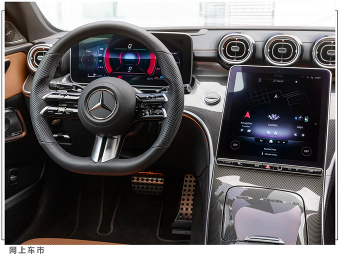 奔驰全新一代GLC曝光年内亮相/换装C级内饰-图7
