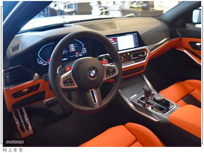 宝马全新M3到店实拍搭3.0T引擎/内配赛车桶椅-图6