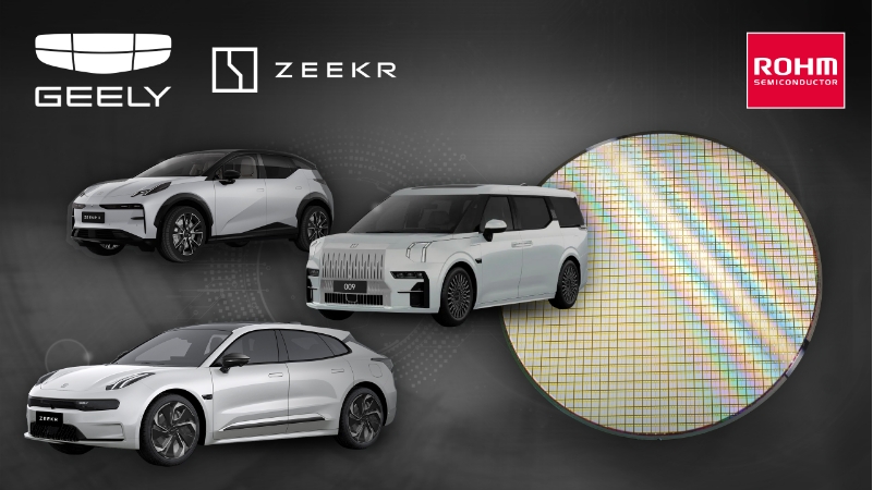 罗姆第4代SiC MOSFET裸芯片批量应用于吉利车型