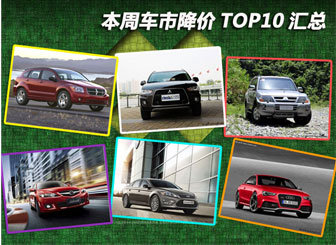 岁末迎新春 本周车市降价TOP10汇总