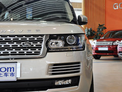 路虎  揽胜5.0 V8 车辆左前大灯正视图