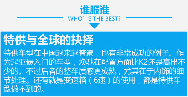 选本土特工还是选全球化 起亚焕驰对比起亚K2-图7