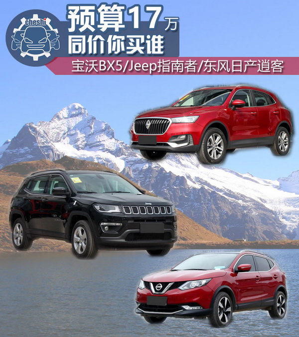 17万买城市家用SUV 宝沃BX5/指南者/逍客选谁-图1