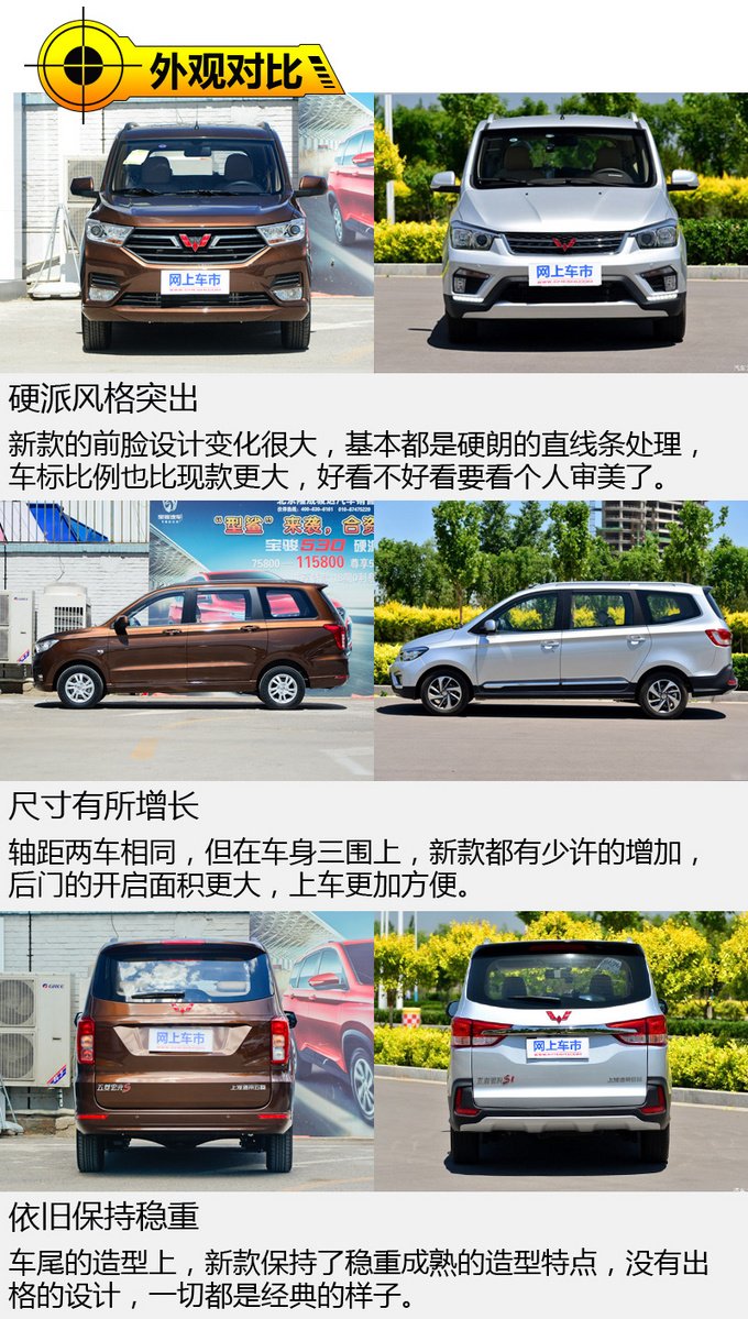 变了张脸是否能继续销量神话 五菱宏光新老对比-图4