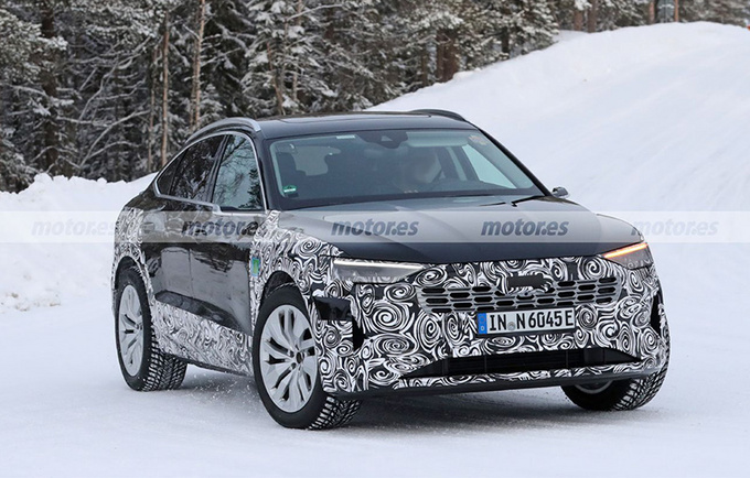 奥迪全新e-tron运动版谍照换新格栅/年底亮相-图4
