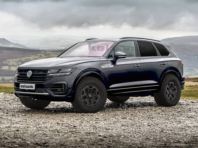 大众途锐越野版车型曝光升级专属套件硬派外观