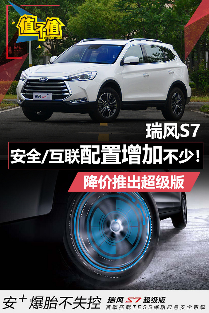 瑞风S7降价推出超级版 安全/互联配置增加不少-图1
