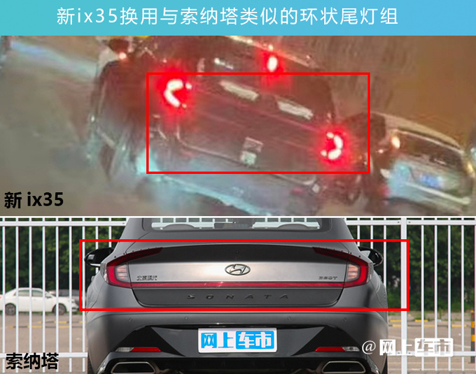 北京现代新ix35曝光换索纳塔式尾灯 上半年上市-图1