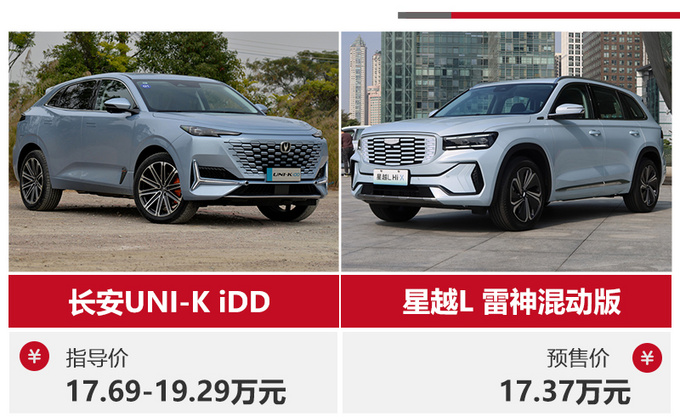 大空间省油关键还便宜 长安UNI-K iDD和星越L雷神混动版怎么选-图8