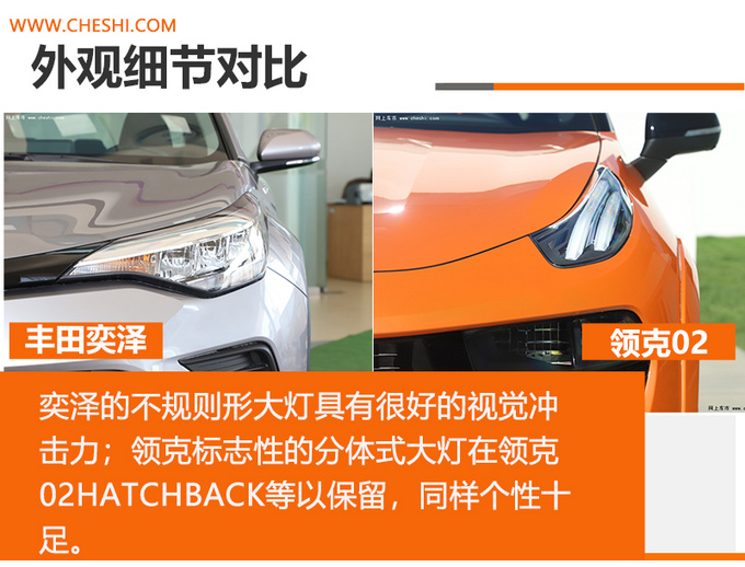 适合的才是最好的 领克02对比丰田奕泽你选谁-图7