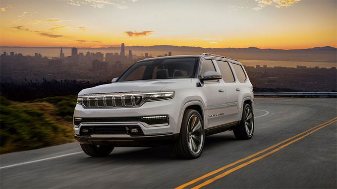 能越野的全尺寸SUV Jeep大瓦格尼新车曝光 外观粗犷-图3