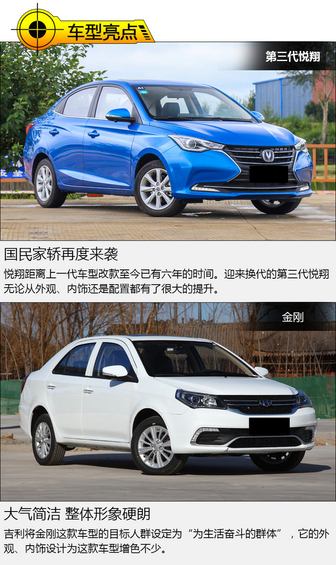 进步明显的吉利金刚VS全面升级的长安悦翔-图3