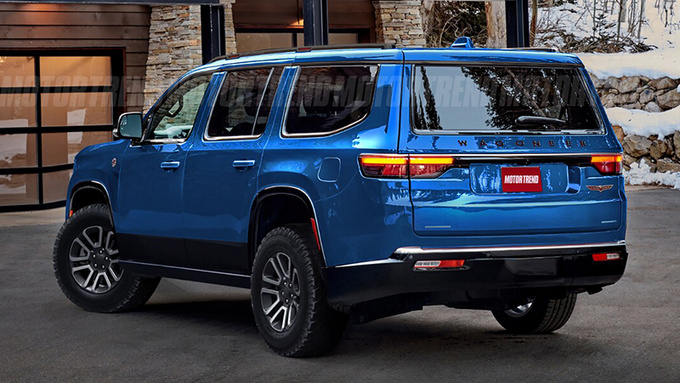 能越野的全尺寸SUV Jeep大瓦格尼新车曝光 外观粗犷-图2