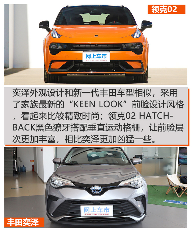 适合的才是最好的 领克02对比丰田奕泽你选谁-图6