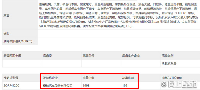 星途TX更名凌云运动版 搭2.0T发动机 或14万起售-图6