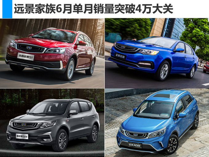 吉利上半年销量突破76.6万 单月同比大涨45-图4
