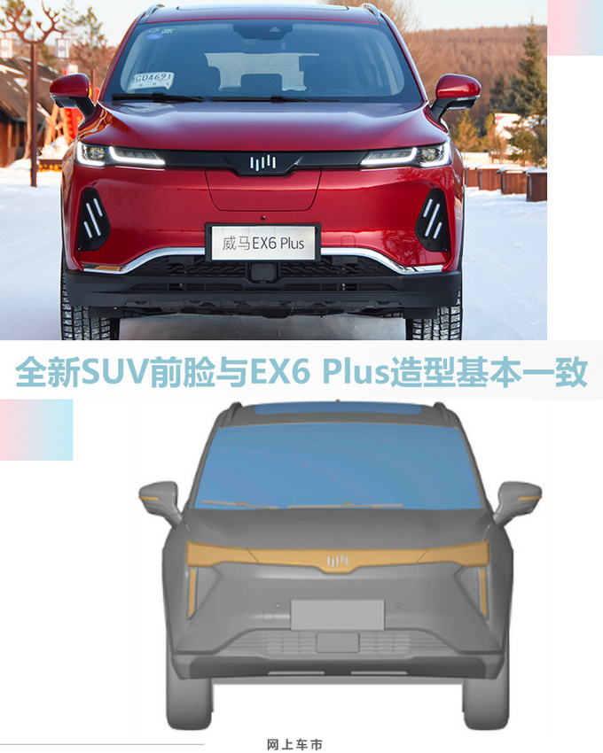 威马全新SUV首次曝光 或命名EX6 年内发布-图5