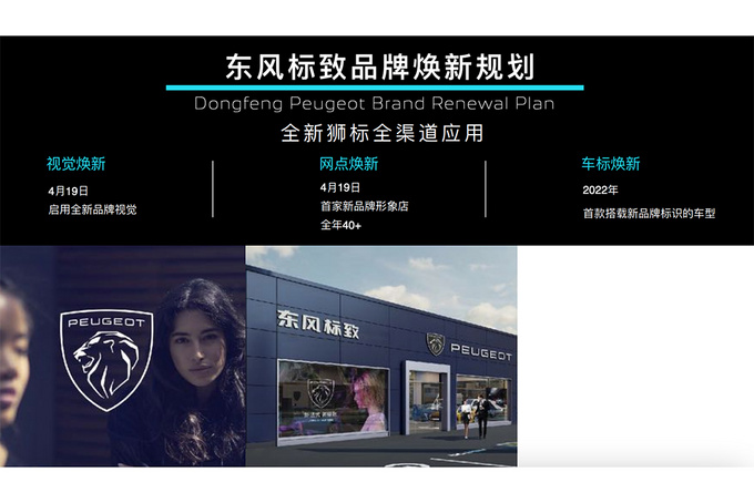 上海车展启用全新logo东风标致品牌焕新
