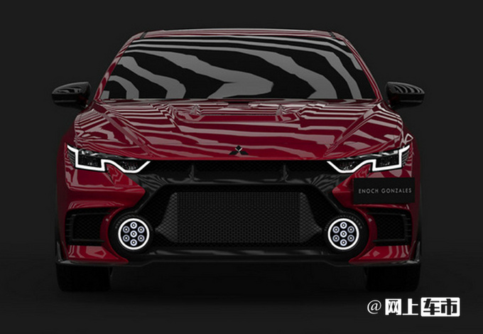 三菱全新一代evo曝光前脸酷似欧蓝德搭20t原厂大尾翼