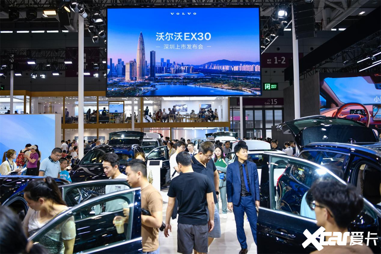 2024粤港澳大湾区车展北欧高智感纯电SUV沃尔沃EX30上市-图4