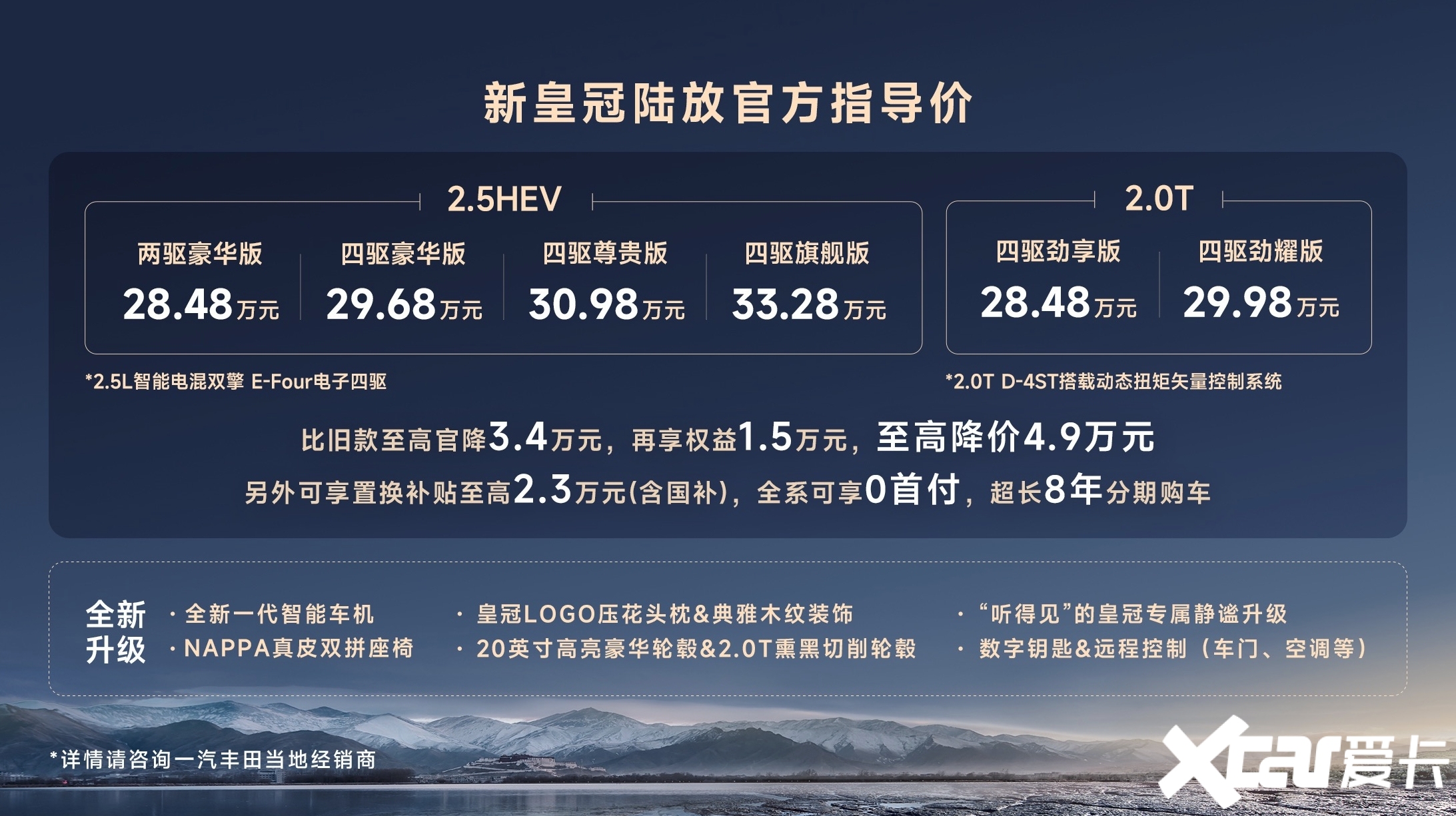 一汽丰田新款皇冠陆放上市28.48万-33.28万元多项配置升级-图1