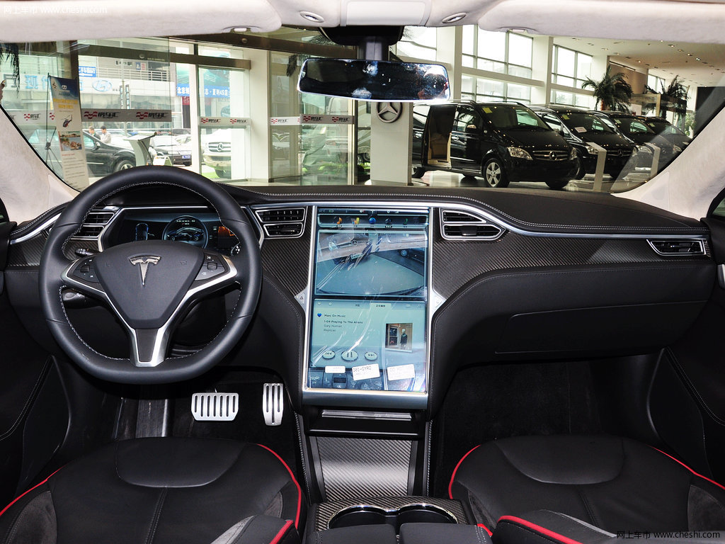model s 2014款 model sp85内饰中控高清图片(1/20)_网上车市(大图)