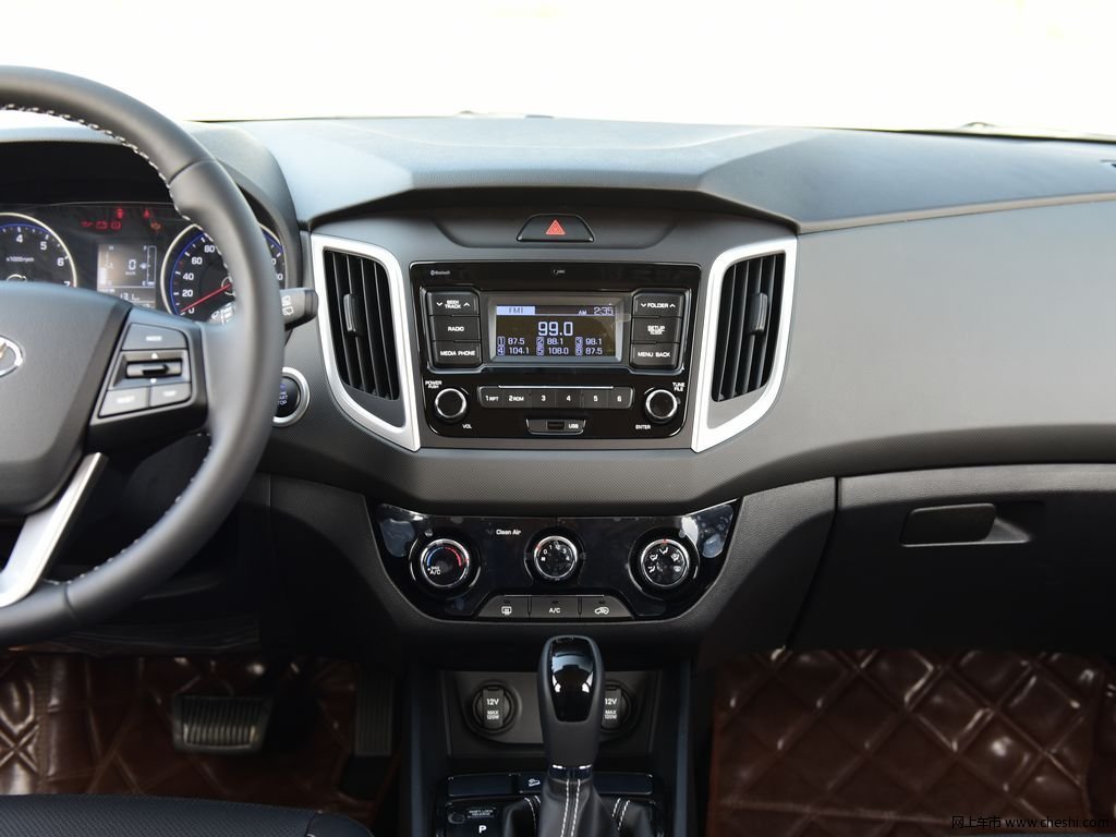 黑色现代ix25 2017款 1.6l自动智能型内饰中控图片(4/23)_网上车市