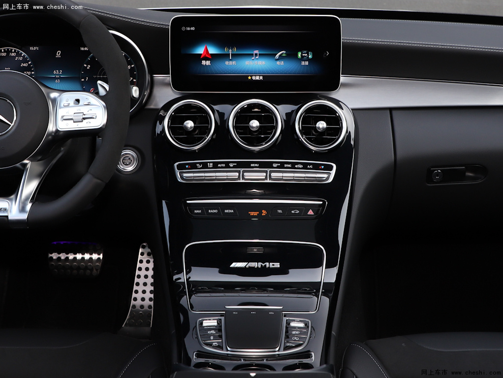 奔驰c级amg 2019款 amg c 63 s轿跑车内饰中控图片(32/37)_网上车市