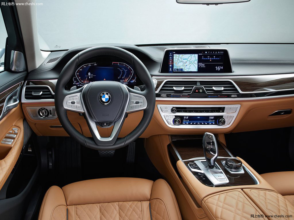 棕色宝马7系 2019款 730lim运动套装内饰中控图片(3/5)_网上车市