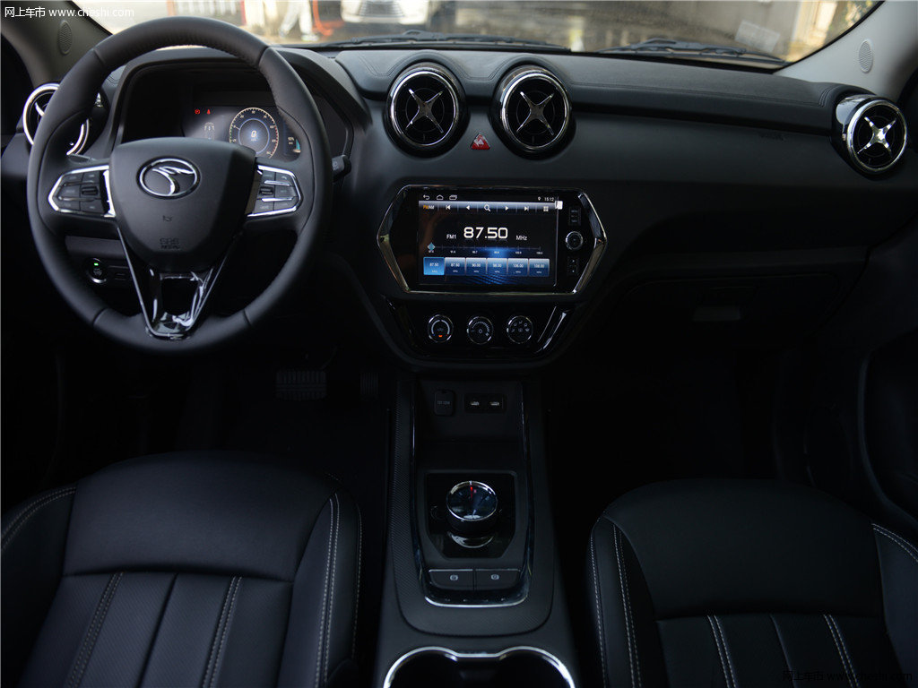 珍珠白东南dx3新能源 2019款 ev400旗舰版内饰中控高清图片(1/6)_网上