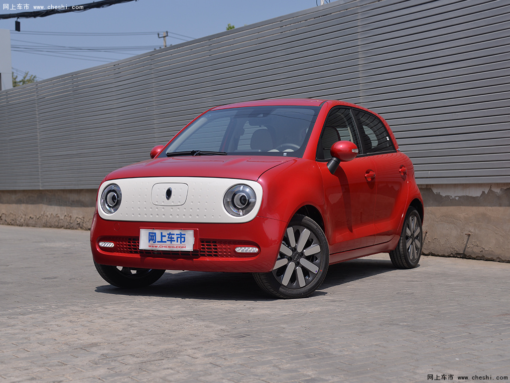 草莓红欧拉黑猫 2021款 405km长续航型外观整体高清图片