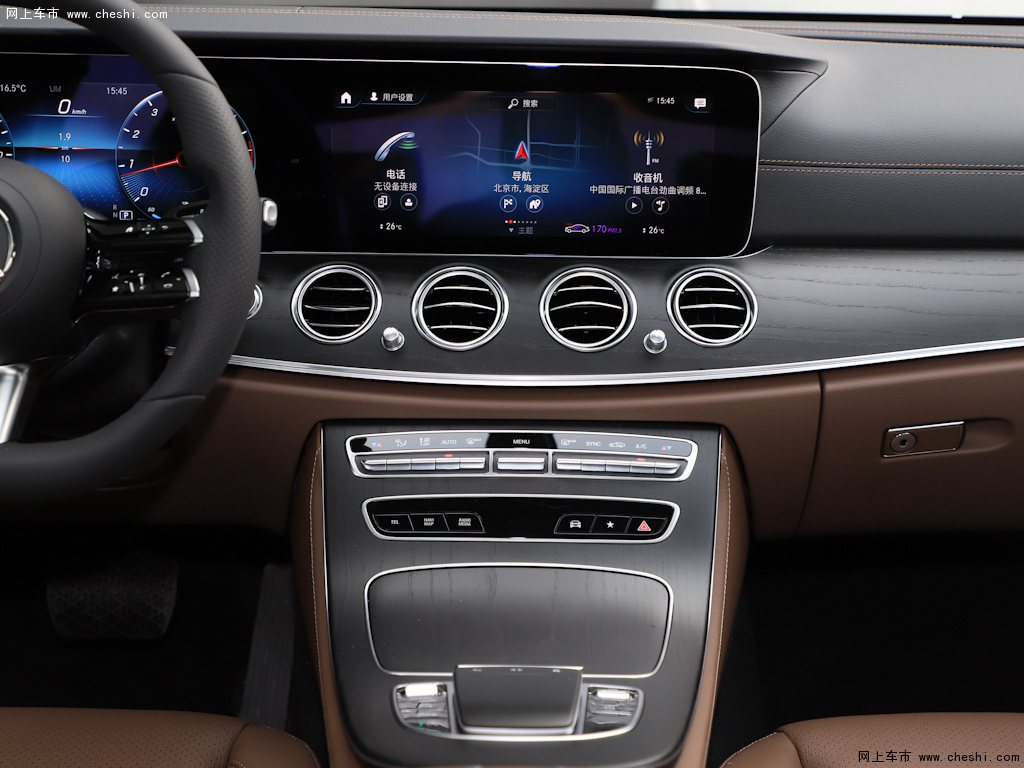奔驰e级 2021款 改款 e 300 l运动时尚型内饰中控图片(4/47)_网上车市