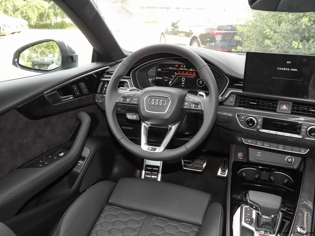 黑色奥迪rs5 2021款 rs5 sportback暗金版内饰中控图片(1/62)_网上车